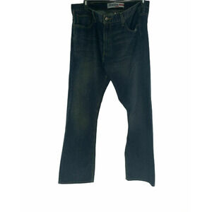 Levis Denizen Jeans Men Sz 38X32 Straight Leg Dark Wash Relaxed Fit Blue Denim